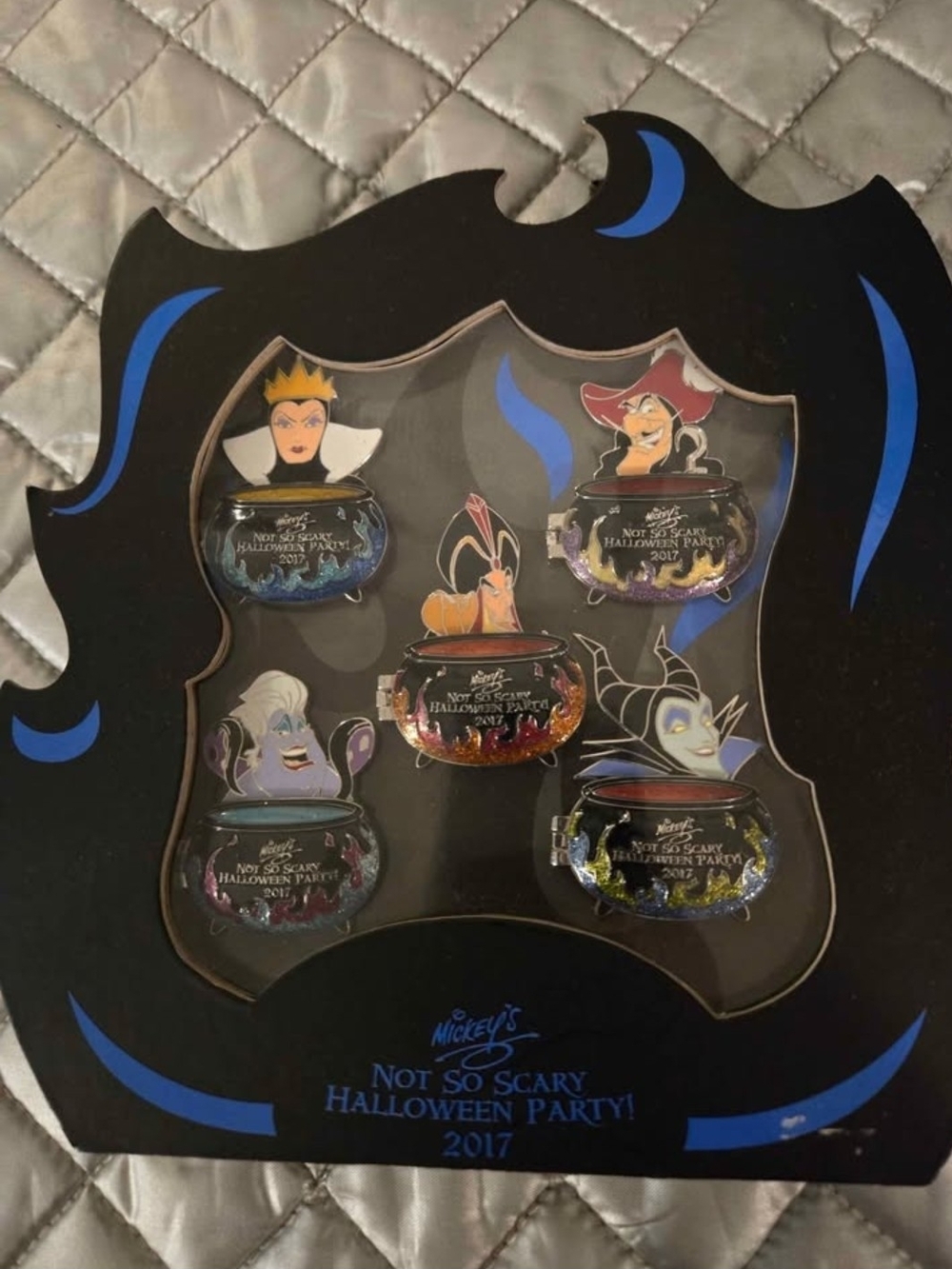 Disney Villains Cauldron Pin Display — Black with Multicolor Accents